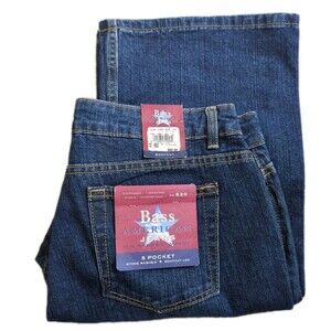 GH Bass American #820 Denim Bootcut Stonewash Jeans Women's 12 Regular 31"L NWT
